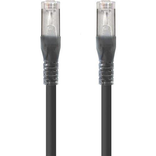 Cable de red CAT6A LSZH blindado negro Alogic
