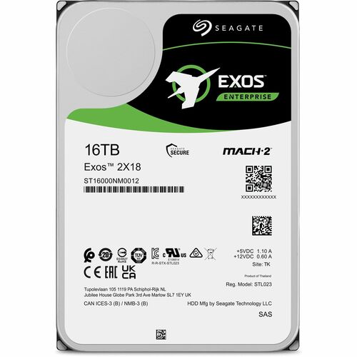 Disque dur MULTI20 16 To EXOS X18 512E/4KN SAS SED SAS RPM 3,5