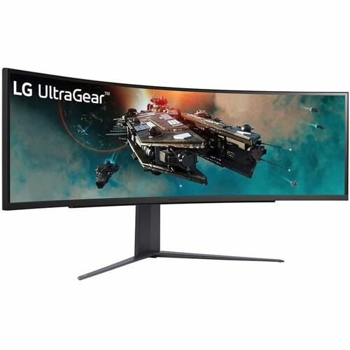 LG UltraGear 49GR85DC-B 49\" Class Dual Quad HD (DQHD) Curved Screen Gaming LED Monitor