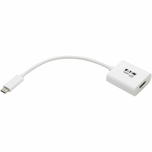 Tripp Lite by Eaton USB-C to HDMI Adapter (M/F) - 8K 60 Hz, HDR, 4:4:4, HDCP 2.3, White -