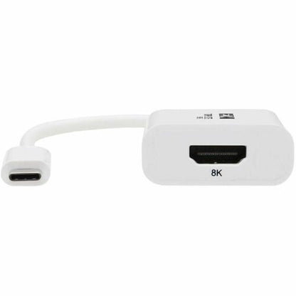 Tripp Lite by Eaton USB-C to HDMI Adapter (M/F) - 8K 60 Hz, HDR, 4:4:4, HDCP 2.3, White -