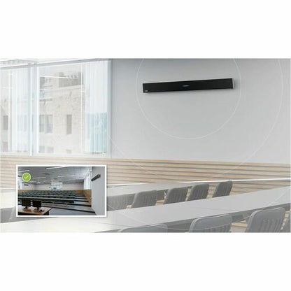 Système d'audioconférence HDL410 noir avec HDL410-B-1 et HDL410-B-2