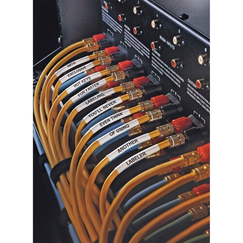 Étiquette pour tube thermorétractable Rhino - 9 mm de largeur x 59 1/16 po