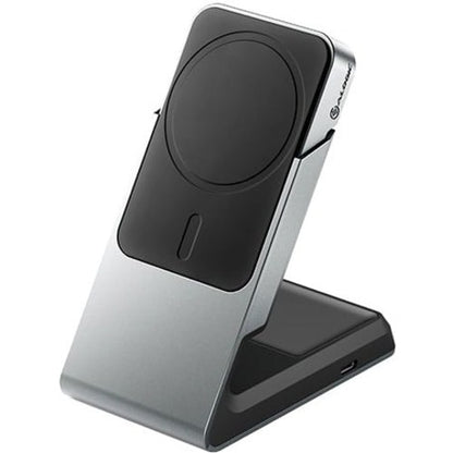Base de carga magnética 2 en 1 Alogic Matrix - Negra - Conectores de entrada: USB - Magnético, Ma