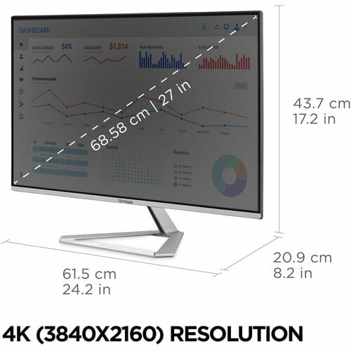 Moniteur LCD 4K UHD ViewSonic VX2776-4K-MHDU 27 pouces