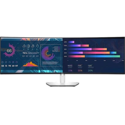 Monitor LCD curvo Dell UltraSharp U4924DW de 49" con resolución Dual Quad HD (DQHD) - 32:9
