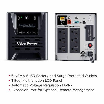 Sistemas UPS de onda sinusoidal con aplicación inteligente CyberPower PR750LCD3C - 750