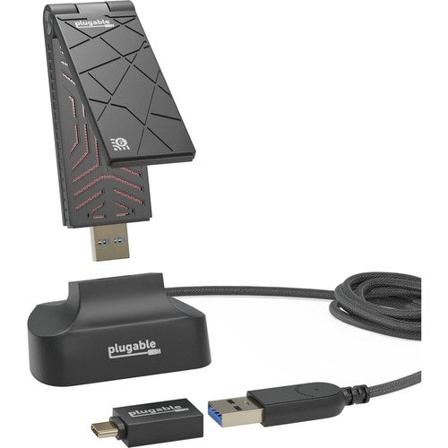 Adaptateur Wi-Fi double bande IEEE 802.11ax enfichable pour ordinateur de bureau/portable - USB