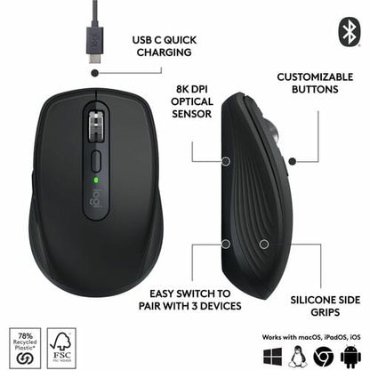 LOGITECH MX ANYWHERE 3S NOIR PERFORMANCE NOIR