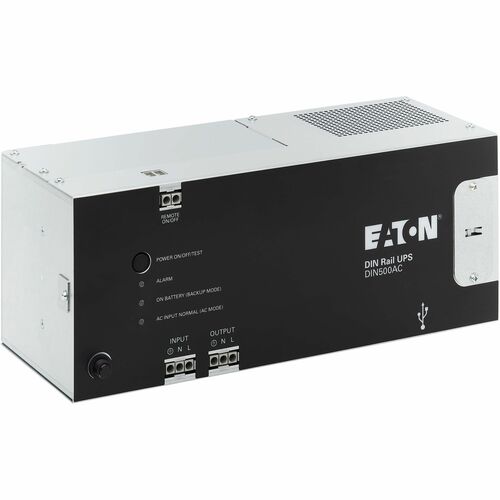Onduleur Eaton DIN500AC 500 VA sur rail DIN - Rail DIN - Autonomie en veille de 4 minutes - 120