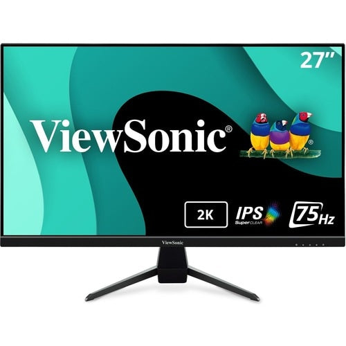 Moniteur IPS ViewSonic 27" 2K QHD à cadre fin avec USB-C, HDMI et DisplayPort