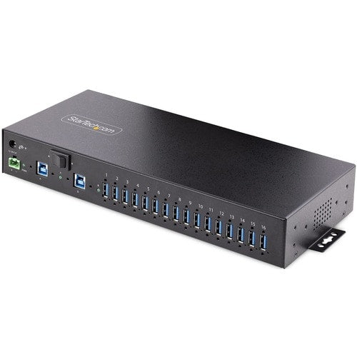 StarTech.com Hub USB 3.0 industriel 16 ports 5 Gbit/s, montable, terminal