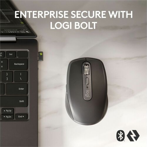Logitech MX Anywhere 3S for Business Wireless Mouse - Darkfield - Wireless
