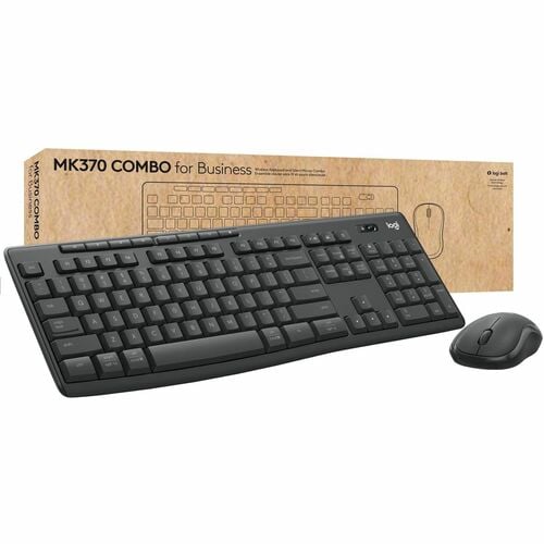 Clavier combiné Logitech MK370 pour entreprises, blanc cassé, disposition française