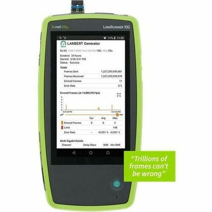 KIT PROFESSIONNEL LINKRUNNER 10G TRI-BANDE COMPLET AVEC 1 AN D'ASSURANCE ALLYCARE.