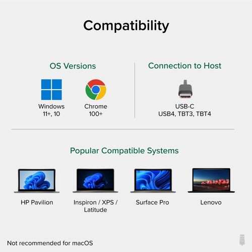 Adaptador USB C a HDMI enchufable para dos monitores