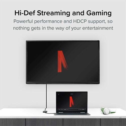 Adaptador USB C a HDMI enchufable para dos monitores