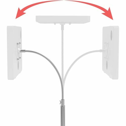 CTA Digital Heavy Duty Rolling Floor Stand w/ VESA