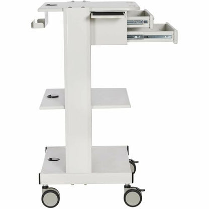 CHARIOT MOBILE 2 ÉTAGÈRES/TIROIRS MÉTALLIQUES TAA