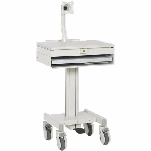MOBILE CART WITH MONITOR ARM CASTERS TAA
