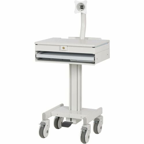 MOBILE CART WITH MONITOR ARM CASTERS TAA