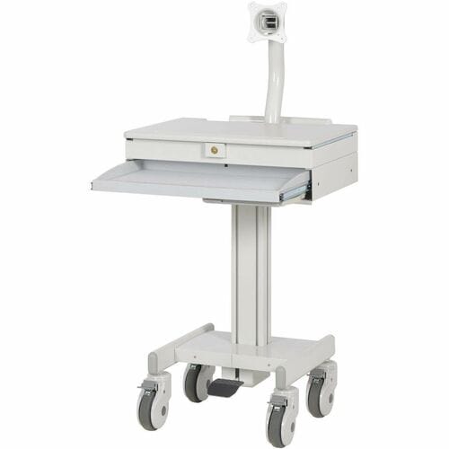 MOBILE CART WITH MONITOR ARM CASTERS TAA