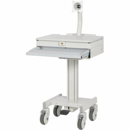 MOBILE CART WITH MONITOR ARM CASTERS TAA