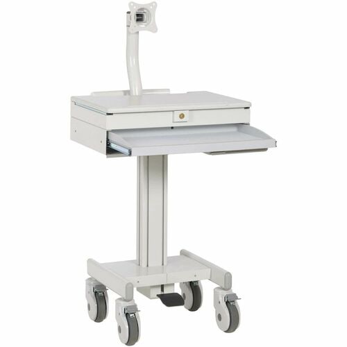 MOBILE CART WITH MONITOR ARM CASTERS TAA