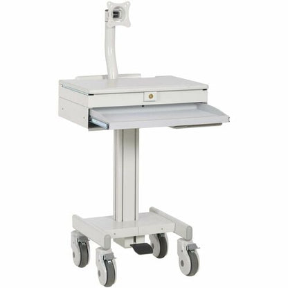 MOBILE CART WITH MONITOR ARM CASTERS TAA