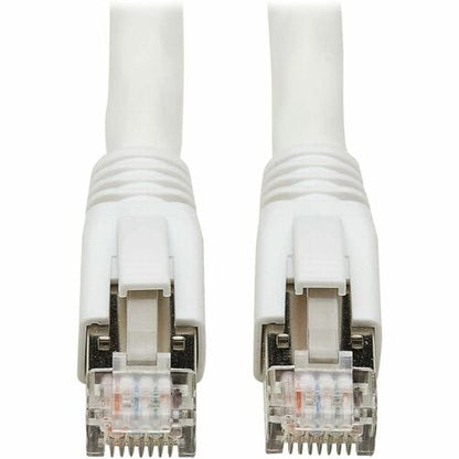 Tripp Lite series Cat8 40G Snagless SSTP Ethernet Cable (RJ45 M/M), PoE, White,