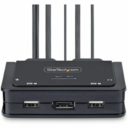 COMMUTATEUR KVM 4K COMPACT À 2 PORTS - CÂBLE USB-A/USB-C