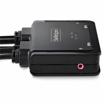 COMMUTATEUR KVM 4K COMPACT À 2 PORTS - CÂBLE USB-A/USB-C