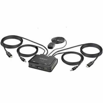 COMMUTATEUR KVM 2 PORTS 4K - COMPACT USB-C ALIMENTÉ PAR BUS KVM