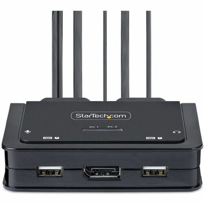 COMMUTATEUR KVM 2 PORTS 4K - COMPACT USB-C ALIMENTÉ PAR BUS KVM