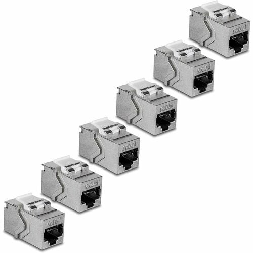 Acoplador en línea RJ-45 Keystone Cat6A de TRENDnet (paquete de 6) - 6 - 1 x RJ-45 Keystone -