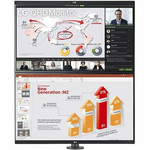 LG 27IN 27QP88D-BS QHD IPS MONITOR WITH USB TYPE C BLACK