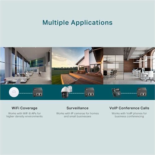 Injecteur PoE+ 2,5 G TP-Link TL-POE260S - Entrée 120 V CA, 230 V CA - 1 x 2,5 Gigabit