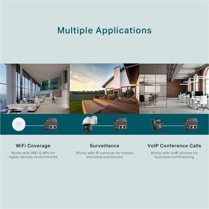 Injecteur PoE+ 2,5 G TP-Link TL-POE260S - Entrée 120 V CA, 230 V CA - 1 x 2,5 Gigabit
