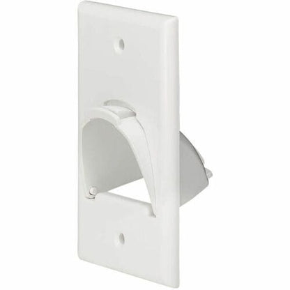 Placa de pared para cables a granel de una sola unidad, en ángulo ascendente o descendente, de Tripp Lite by Eaton, color blanco, T