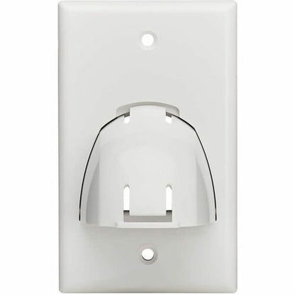 Placa de pared para cables a granel de una sola unidad, en ángulo ascendente o descendente, de Tripp Lite by Eaton, color blanco, T