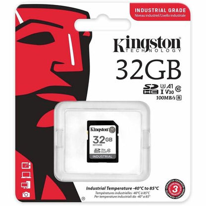 32GB SDHC INDUSTRIAL -40C TO 85C C10 UHS-I U3 V30 A1 PSLC