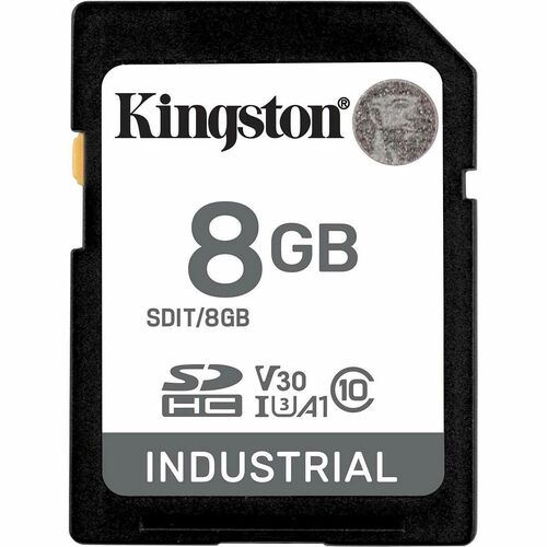 8GB SDHC INDUSTRIAL -40C TO 85C C10 UHS-I U3 V30 A1 PSLC