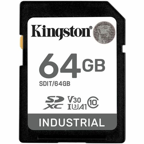 64GB SDXC INDUSTRIAL -40C TO 85C C10 UHS-I U3 V30 A1 PSLC