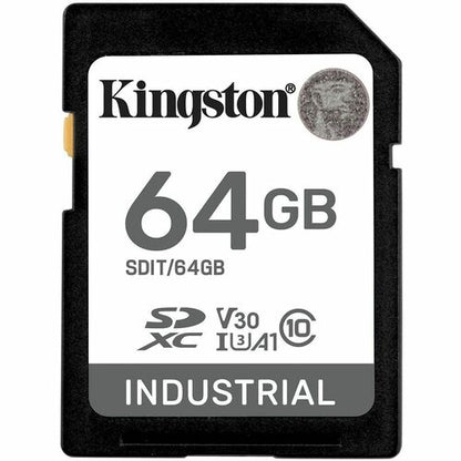 64GB SDXC INDUSTRIAL -40C TO 85C C10 UHS-I U3 V30 A1 PSLC
