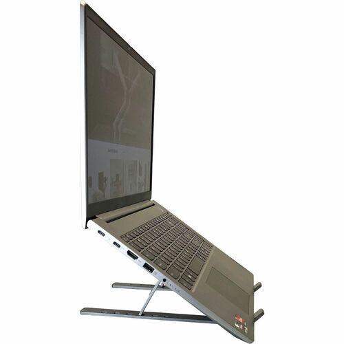 Support de voyage pliable Amer pour ordinateur portable et tablette (gris)