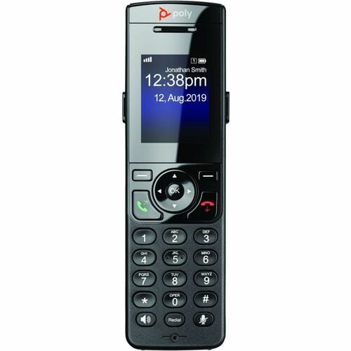 HP Inc. Poly VVX D230 DECT Phone Handset and Charging Cradle with Power Supply