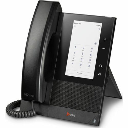 Teléfono multimedia empresarial Poly CCX 400 para Microsoft Teams y PoE