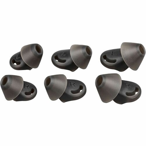 Embout auriculaire en polyéthylène - Grande taille - Noir
