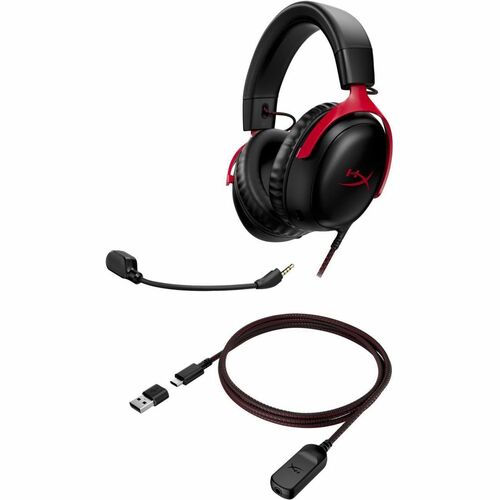 HyperX Cloud III - Casque de jeu (noir/rouge)