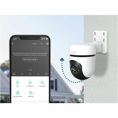 Cámara de red Tapo C510W para exteriores de 3 megapíxeles y 2K - Color - 98 pies (29,87 m) Infrarrojos